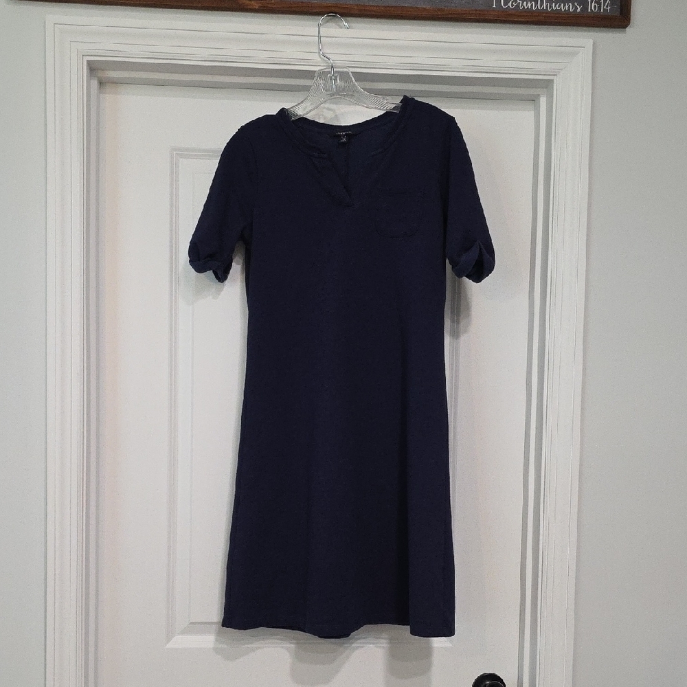 Lands' End Deep Blue Dress